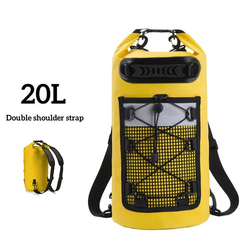 Swimming PVC Pack Dry Bag Backpack for Women Men 10L 20L Waterproof Shoulder Kayak Trekking Drifting Rafting Surfing Boating Bag