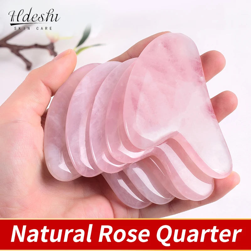 Natural Stone GuaSha Jade Facial Beauty Scraping Massage Tools Firm Skin Care Face Gua Sha SPA Physical Gue Che Roller