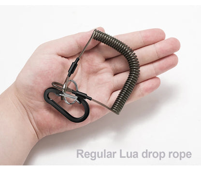 Durable Anti-Lost Lanyard 1/1.2/1.5/2.0m Telescopic Elastic Retention Rope Safety Spring Lanyard Rope Key Ring Chain Accessories