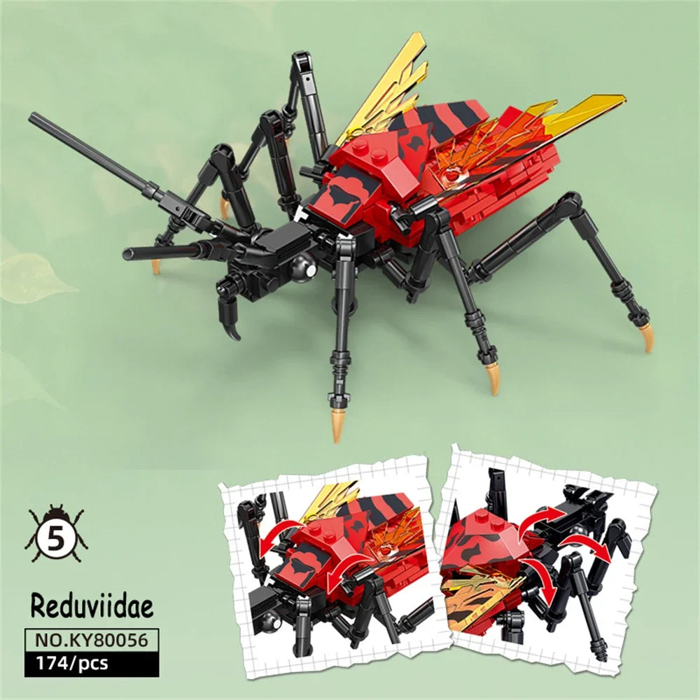 Mosquito Insects Building Blocks Toys Set - Long-Lasting Play for Kids, Great Collectible Models Orchid Mantis Redviidae & More