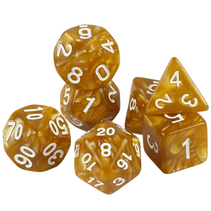 Custom Dice DND Marble Dice Various Colours Available And Beautiful Marble Effect Pearl Veins Effect For Party Roll Playing Game