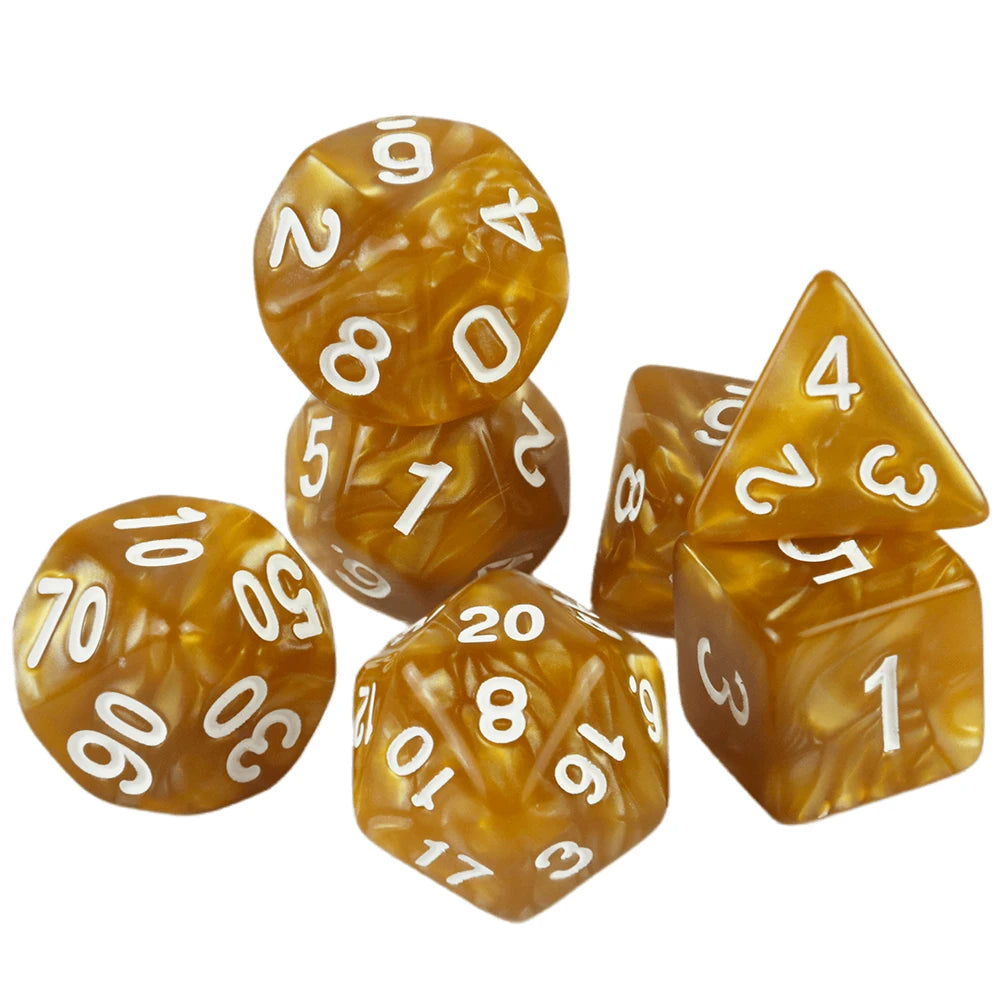 Custom Dice DND Marble Dice Various Colours Available And Beautiful Marble Effect Pearl Veins Effect For Party Roll Playing Game