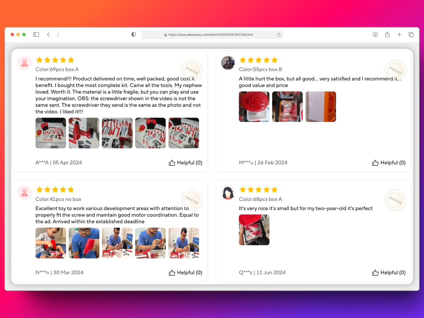 Children's Tool Set with Electric Toy Drill Kids Power Construction Toy Pretend Play Toy Tools Kit for Toddler Boys Girls Child