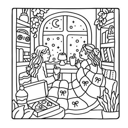 COZY GIRL VIBES Bold-easy Patterns Coloring Book for Adults Cute Drawing Book Perfect Gift for Party and Birthday