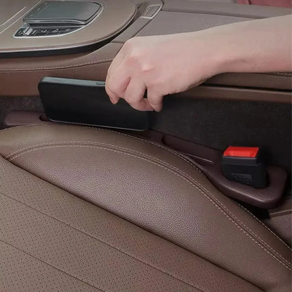 2Pcs Car Seat Gap Filler Seat Crevice Storage Box Bag Between Seats Console Organizer Decoration Interior Auto Accessories