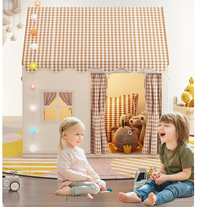 Kid Toys Tent Princess Castle Play House Cubby Children Small House Folding Indoor Play Tent Baby Tent Solid Frame No Light Ball