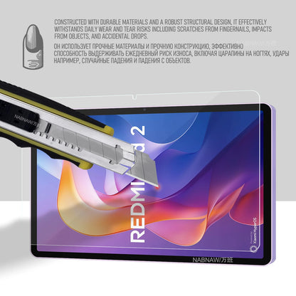 For Redmi Pad 2 Tempered Glass Screen Protector On Xiaomi Redmi Pad 2 11-inch Bubble-free Anti Scratch HD Film 2 Pieces