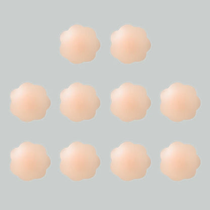 2/6/10 Reusable Silicone Nipple Patches, Seamless Self-adhesive Anti Protrusion Nipple Patches, Women's Underwear Accessories