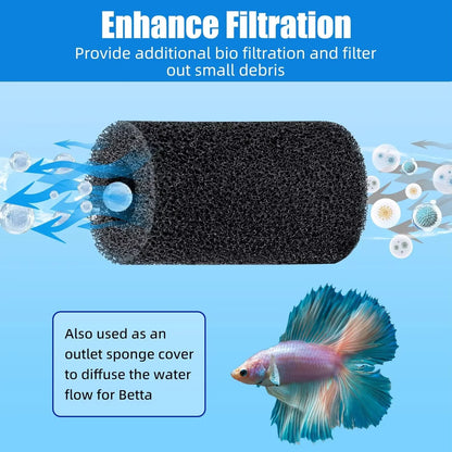 Fish Tank Water Pump Filter Inlet Protective Cover Anti-Suction Mesh Seedling Sponge Cover - Aquarium Water Filter Accessory