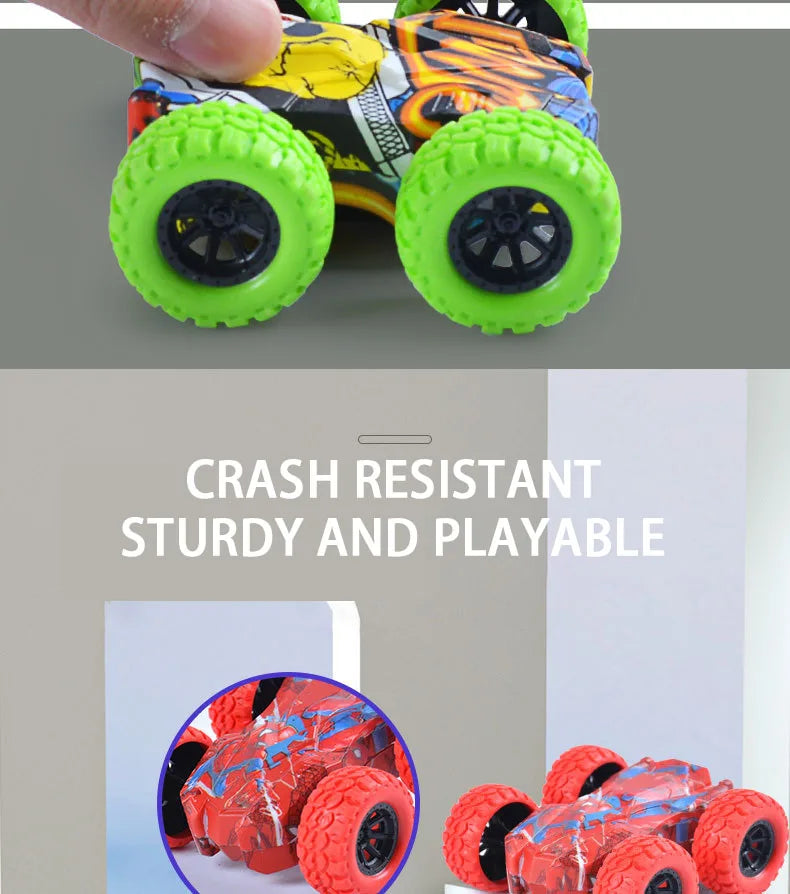 Children's Toy Car Fun Double-Sided Car Inertial Safety Anti-Collision Anti-Fall Kids Model Sliding Off-Road Vehicle