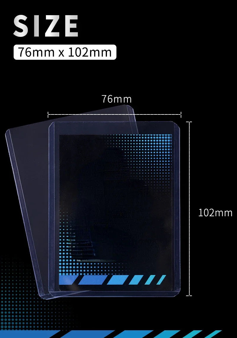 25PCS Toploader Card Sleeve 35PT Top Loader Card Protector for PKM 3” X 4“ Standard Size Rigid Hard Card Holder for MTG TCG Card