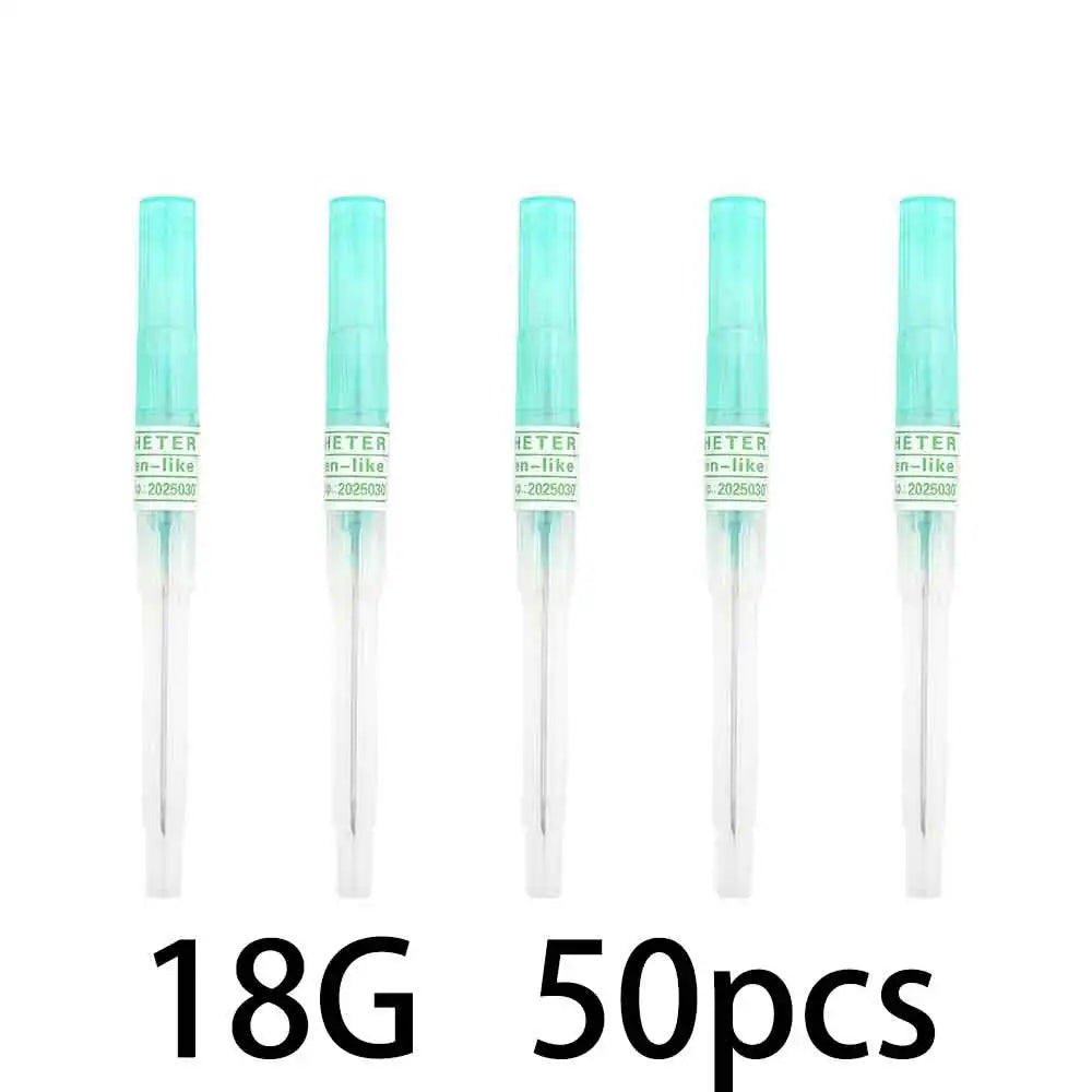 KIYUE 50pcs IV Cannula Pen Type Intravenous Injection Catheter 20G 22G 24G 26G Veterinary Suppliers