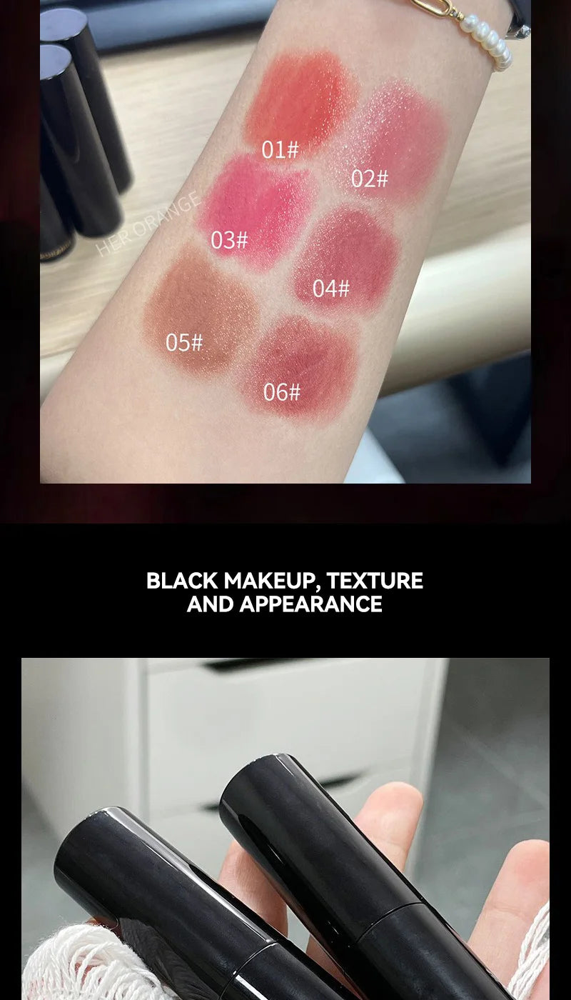 HERORANGE~ Low Saturation Light Lipstick Multi-purpose Stick Moisturizing White Natural Holding Mirror lipstick
