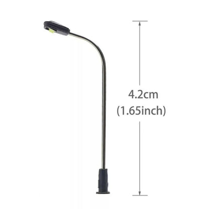 Warm White LED Street Lights Resistors 10pcs/set 42mm For Model Making For Railway & Building Layout Lampposts