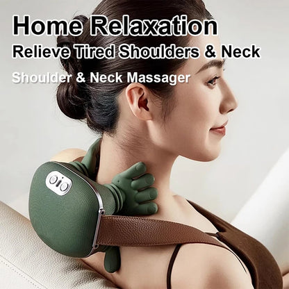 2026 Bionic Neck Shoulder Massager N7 Kneading Massager Shawl 3-Level Modes Neck Cervical Waist Leg Body Muscles Massage Pillow