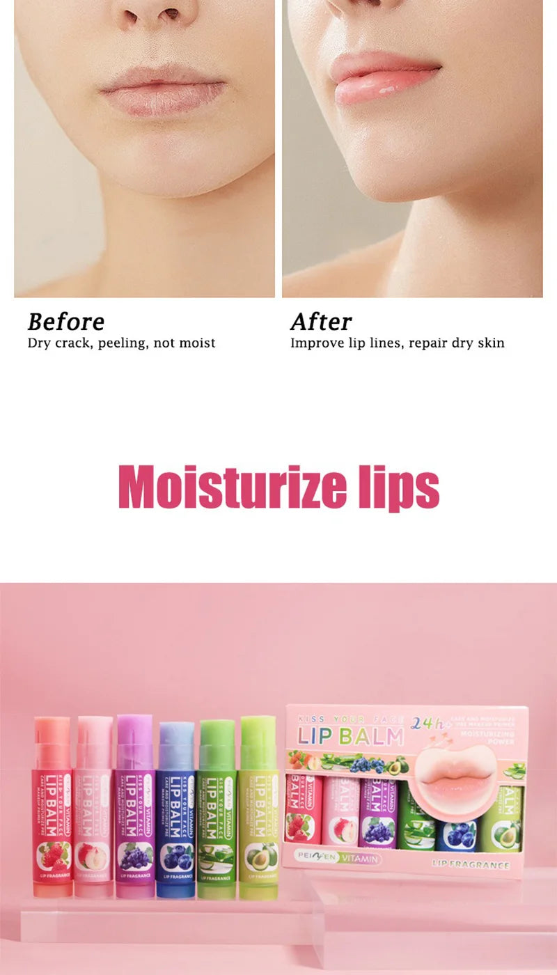 Pennyfun Fruit-Flavored Lip Balm Set: Ultra-Hydrating and Moisturizing Formula - Best-Selling Lip Treatment with a Variety
