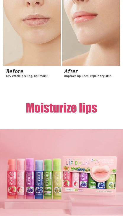 Pennyfun Fruit-Flavored Lip Balm Set: Ultra-Hydrating and Moisturizing Formula - Best-Selling Lip Treatment with a Variety