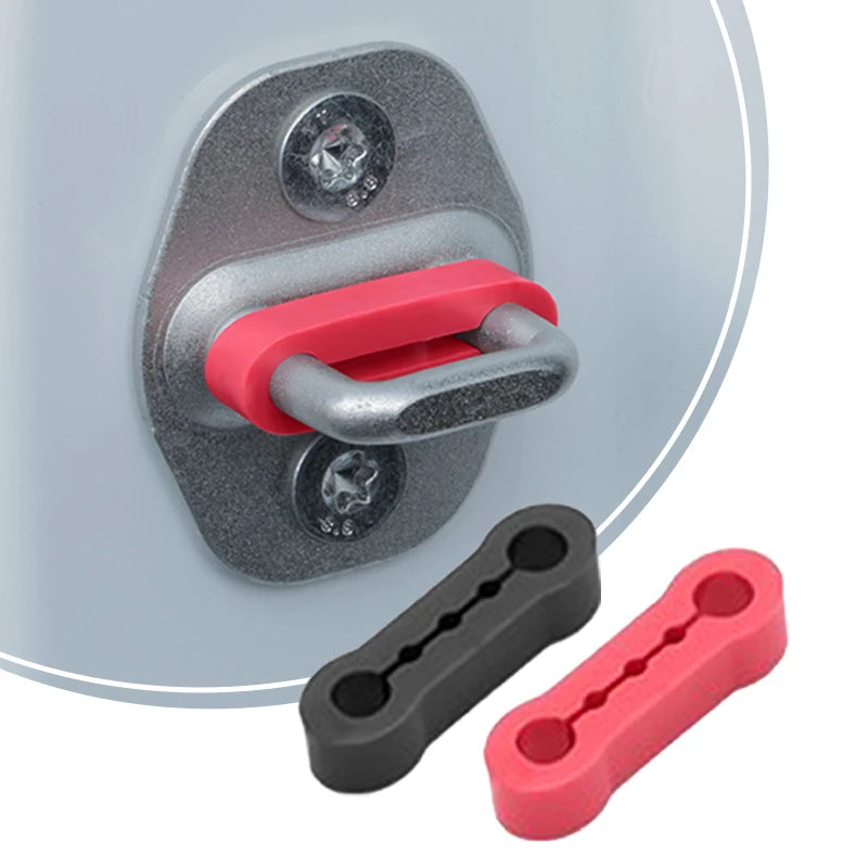 4pcs Car Door Shock Absorber Universal Car Door Buckle Soundproof Deadener Damper Cushion Anti-Vibration Buffer Pad