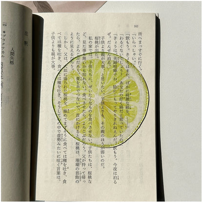 Delicate Transparent Acrylic Apple Bookmark Reading Mark Student Gift Premium Feeling Cute Grape Tomato Bookmarks