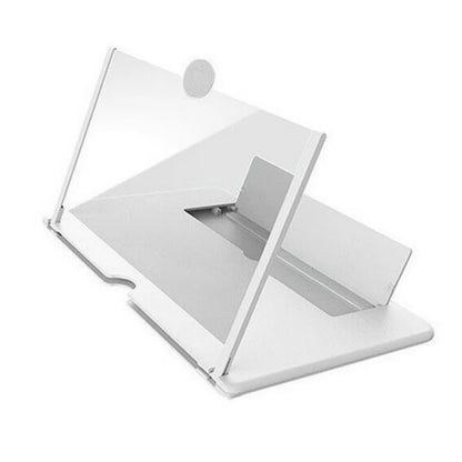 Screen Magnifier Version, Phone Projector with Extender, 3D HD Smartphone Amplifier, Foldable Stand, Adjustable Angle