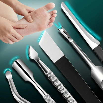 Foot Care Pedicure Kit - Multi-Functional Foot Files, Rasp, Exfoliator for Smooth Skin - Mother's Day Gift for Women and Wives