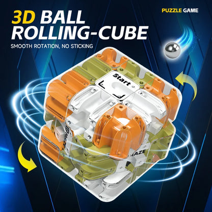 3D Maze Magic Cube Fidgeting Toys Kids Labyrinth Creative Puzzle Intelligence Cube Logical Thinking Anti Stress Educational Toys