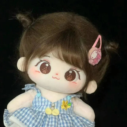 20cm Miaomiao Cotton Doll Stock Interchangeable Baby Clothes Plush Doll Dress Up Cospslay Anime Figure Children Girl Toys