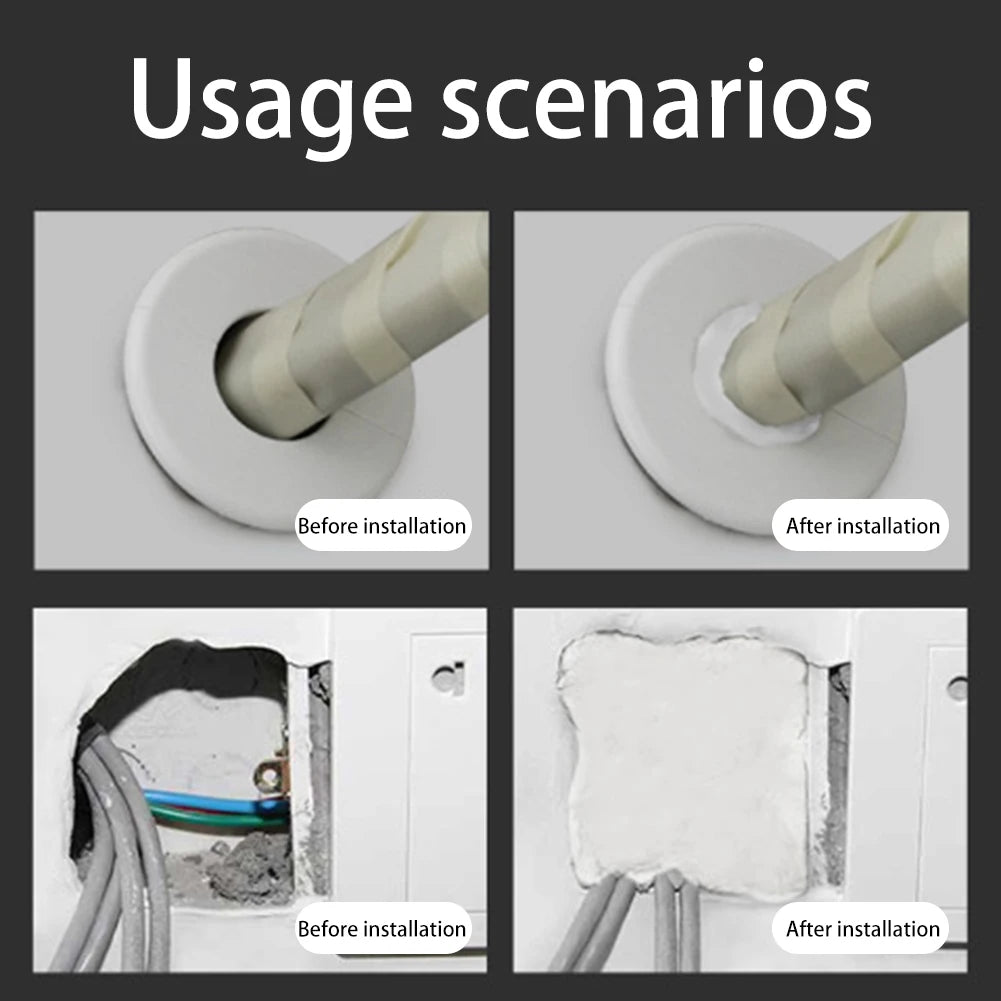 Sealant Clay Stickys Pipe Sealant Mud Airs Conditioning Hole Sealant Clay For Home Hole Blocking Windproof Quick Dry Adhesive