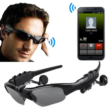 Stereo Earphones Wireless Headset with Mic Glasses Sunglasses for Driving Cycling Sports Noise Reduction Headphones