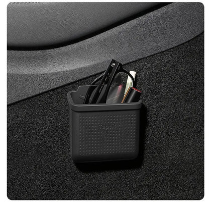 Silicone Car Storage Box For Tesla Model 3 Y S X 2017-2022 2023 Hidden Organizer Tray Bag Box Phone Coin Holder Auto Accessories