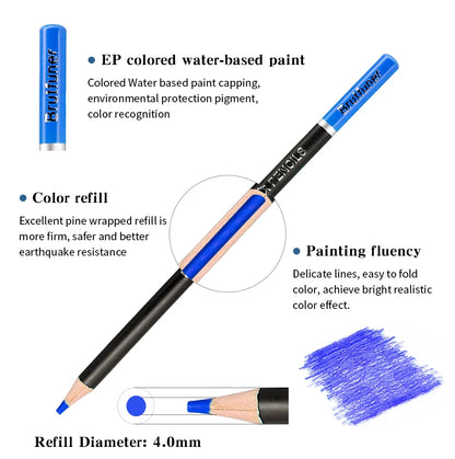 Brutfuner 48/72/120/150/160/180Colors Pencils Professional Oil Wood Soft Watercolor Pencil For School Draw Sketch Art Supplies