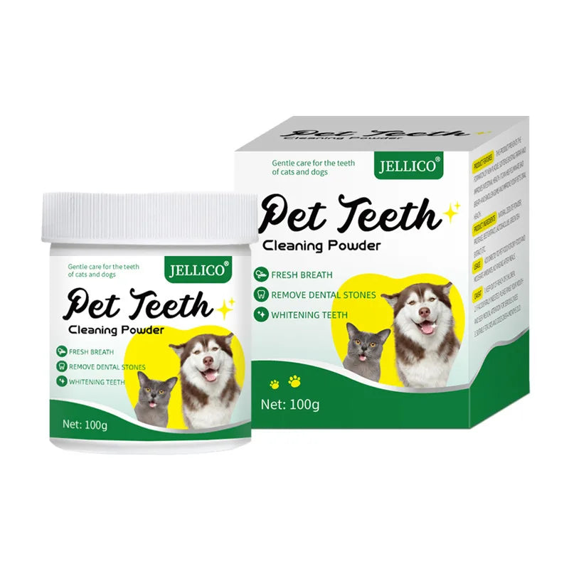Pet Teeth Cleaning Powder, Oral Cleaning, New Bad Breath, Dogs Can Eat Teeth Cleaning Stones, Teeth Cleaning Powder