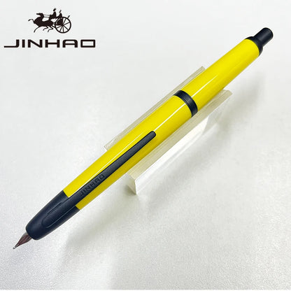Jinhao 20 Press Retractable Fountain Pen EF/F Nib with Converter Resin Writing Gift Pen