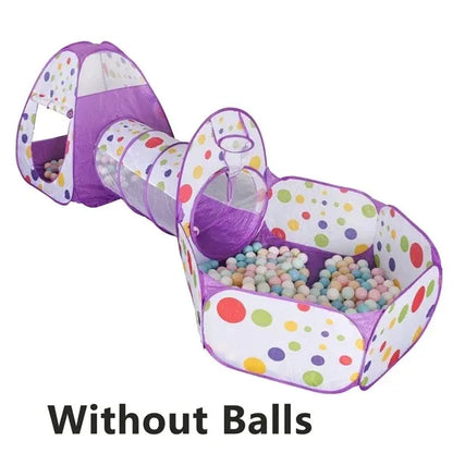 Children Ball Pool Baby Balloon Playpen Portable Kids Tent Ball Pit Crawling Tunnel Kid Playground Yard Room Pool Kids Gifts