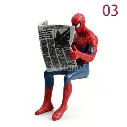 1/4PCS Superhero Spiderman Marvel Model 7-9 cm Action Doll Mini Avengers Toy Collection Ornaments Around Game Christmas Surprise