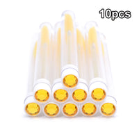 10pcs gold diamond