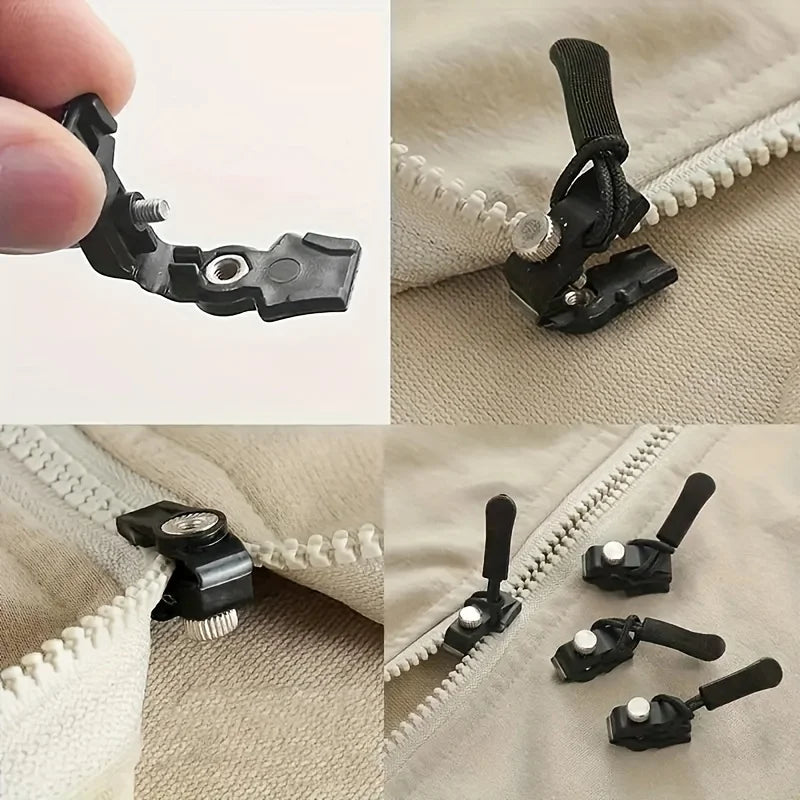 Quick Detachable Zipper Repair Kit,  suitable for various sizes of zippers on clothing, luggage, backpacks, and other equipment