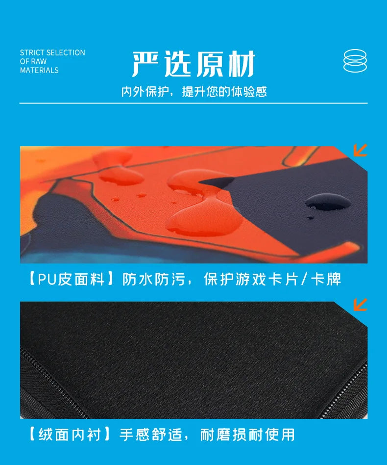 Pokemon Card Anime Photo Album Collect Album Loose Leaf Pu Zipper Game King Fans Pikachu Card Pack Toys Figure Card Storage Bag