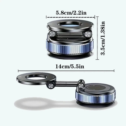 2026 Upgraded 360° Vacuum Magnetic Car Phone Holder for Magsafe 96LBS Strongest Suction 2800gf Car Mount Universal Dashboard Win