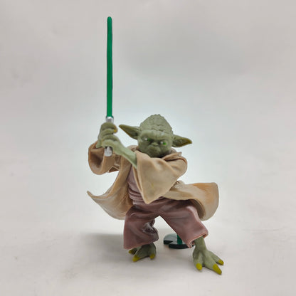 Manda lorian Master Yoda with Lightsaber Sword Action Figure Collection Model Toys