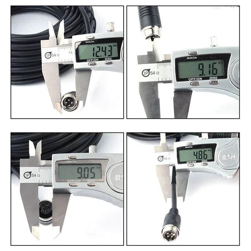 4 Pin Aviation Extension Video Cable 5M or 10M  or 15M  or 20M for Truck Van Rv Lorry Bus Monitor Backup Camera Connection