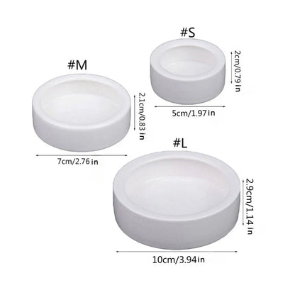 Reptile Food Bowl Anti-Escape Ceramic Feeder Dish Reptile Water Bowl for Hermit Crab Leopard Gecko Chameleon Corn Snake Y5GB