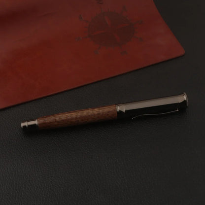 1pc wood Fountain Pen Tiger skin pattern Gun Grey Stationery Office School Supplies new ink pen