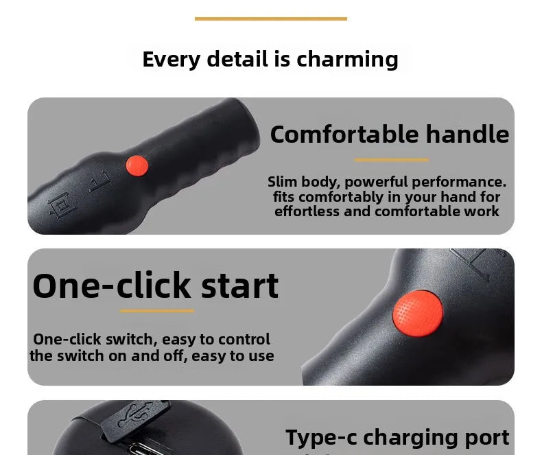 Portable Electric Chicken Plucker Fully Automatic Handheld Poultry Feather Removal Tool for Duck Goose Quail Defeathering