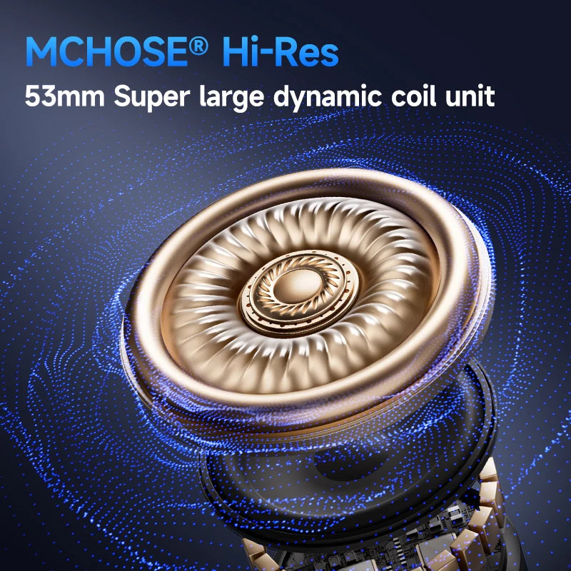 MCHOSE V9 Pro2 Gaming Headset, Over-Ear Quad-Mode Wireless Bluetooth Headphones for PC with Microphone (Delta Style)