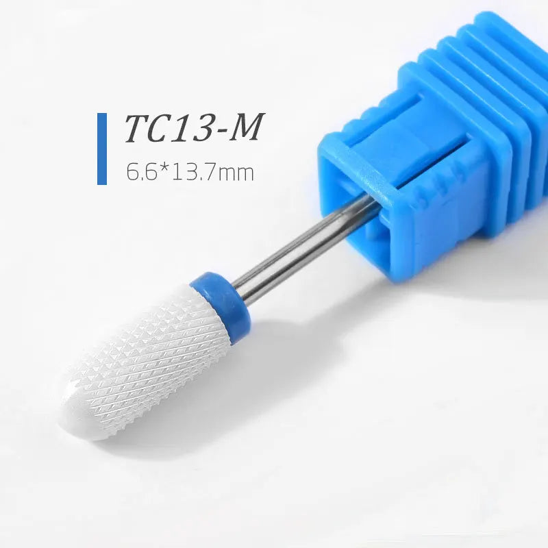 1/5pcs Ceramic Nail Drill Bits Milling Cutter Nail Files Grinding Head Electric Pedicure Manicure Polish Cuticle Clean Nail Tool