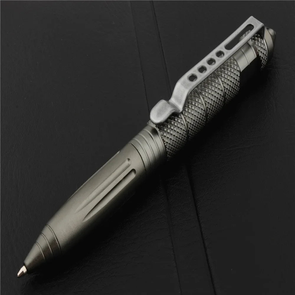 High Quality Aluminum Anti Skid Self DEFENCE Ballpoint Pens Multi Functional Tactical Pen Office Accessories School Supplies