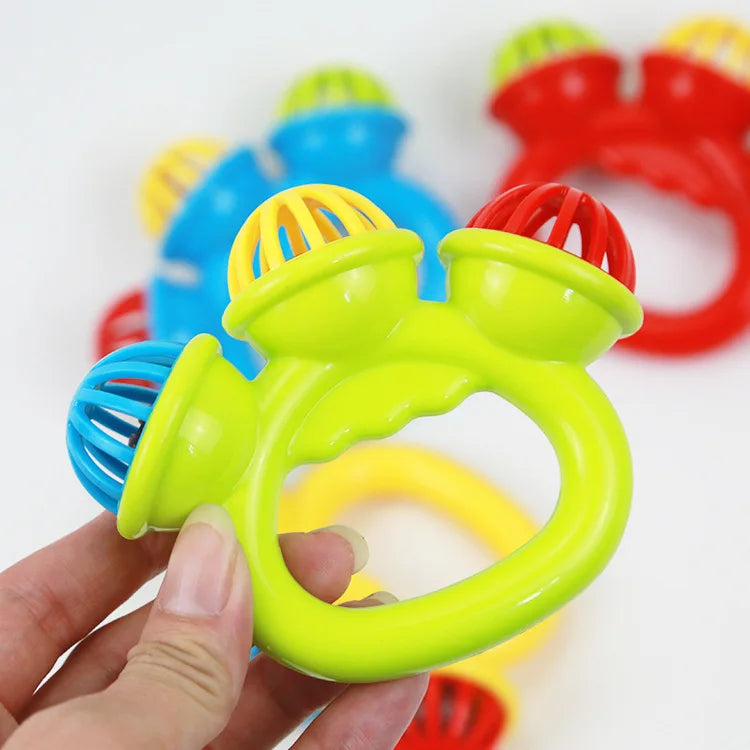 1-4PCS Baby Hand Rattle Ball Toy Newborn Grasping Hand Bell Sensory Toy Kids Safety Materials Toys for 0-24 Months Baby Children