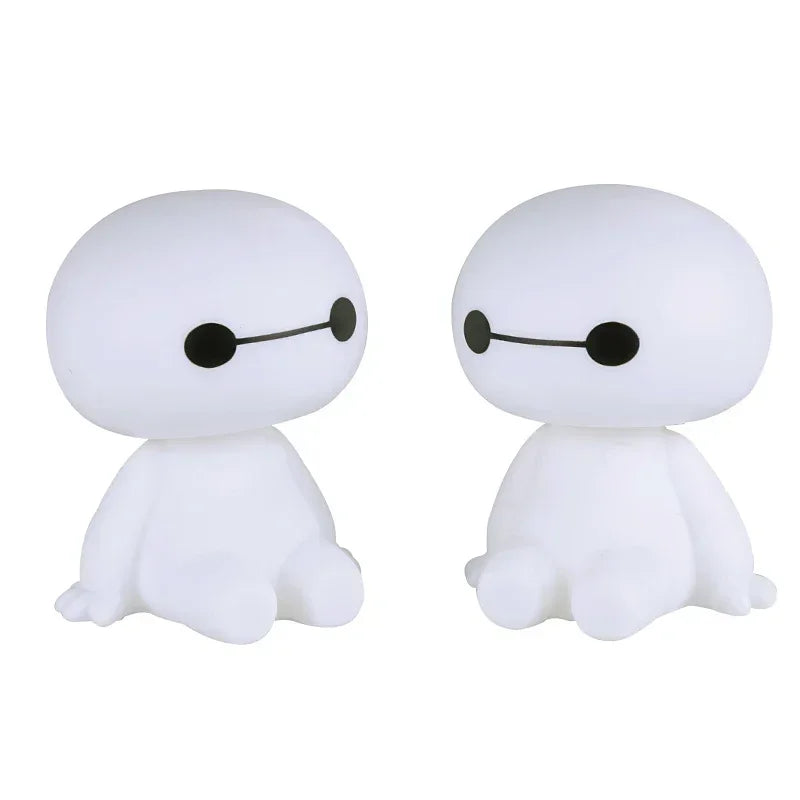 Cartoon Baymax Robot Shaking Head Figure Car Ornaments Auto Interior Decorations Big Hero Toys Ornament