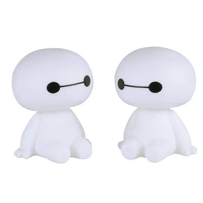 Cartoon Baymax Robot Shaking Head Figure Car Ornaments Auto Interior Decorations Big Hero Toys Ornament